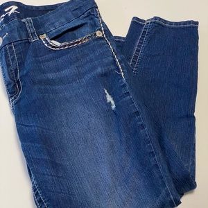 Seven jeans with slight distress